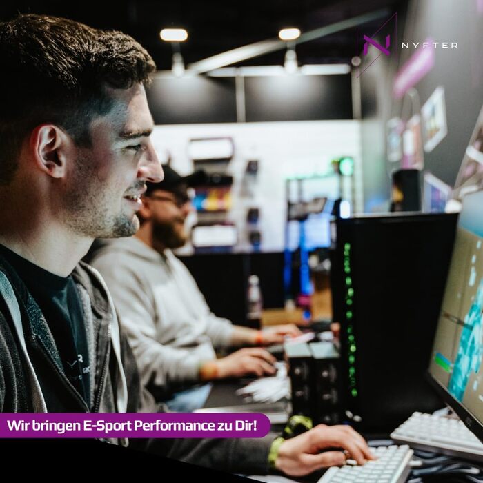 Механічна ігрова клавіатура NYFBOARD GEN2 (98%, Black) з Gateron Yellow, ISO DE Layout, RGB підсвітка, Hot-Swappable