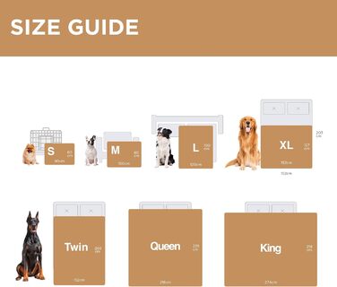 Водонепроникний коврик для собак Lesure, великі породи, 100x120 см, Outdoor, Sherpa Fleece, для дому та на вулицю, сірий