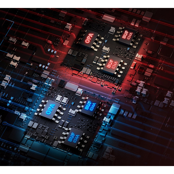 iBasso Nunchaku (червоний) — 2x TUBE JAN6418, 2x CS43198, 4x OPAMP, 4x BUF634A