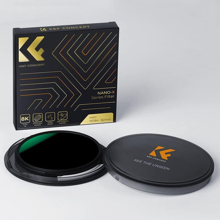 Графільтр K&F Concept Nano-X Serie Slim ND64 (49mm) - 6 ступенів затемнення