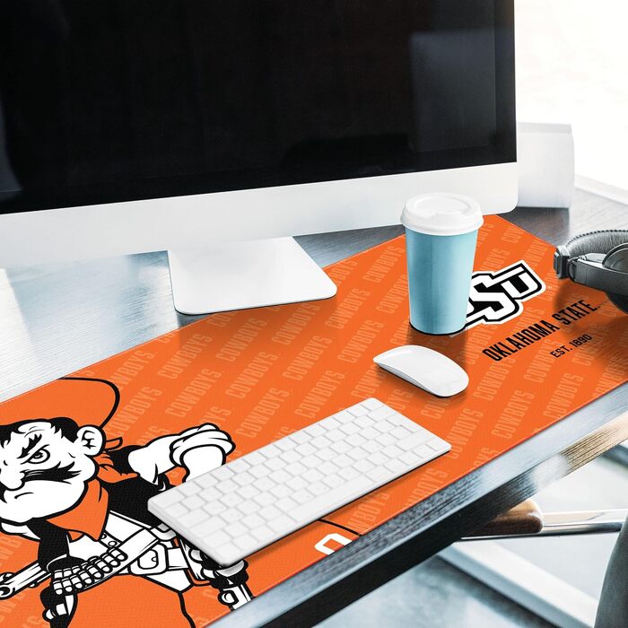 Килимок для миші та підкладка на стіл YouTheFan NCAA Logo Series (Oklahoma State Cowboys)