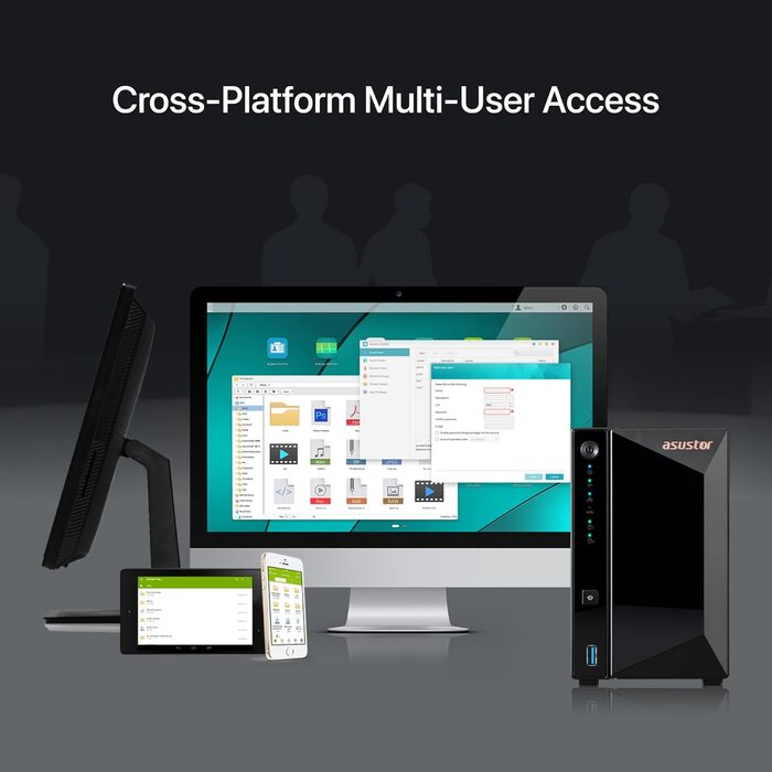 Asustor Drivestor 2 Lite AS1102TL - NAS сервер, 2 відсіки, 1 ГБ RAM DDR4, 1GbE порт