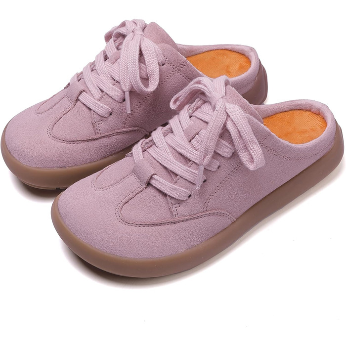 Тапочки жіночі UBFEN, теплі мюлі, зрізані, плюшеві, зручні, рожеві, антиковзаючі, для дому та вулиці (36 EU)