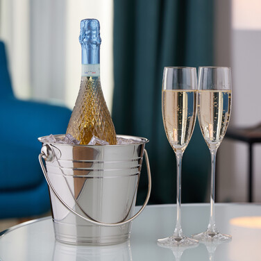 Relaxdays Champagne Cooler Stainless Steel