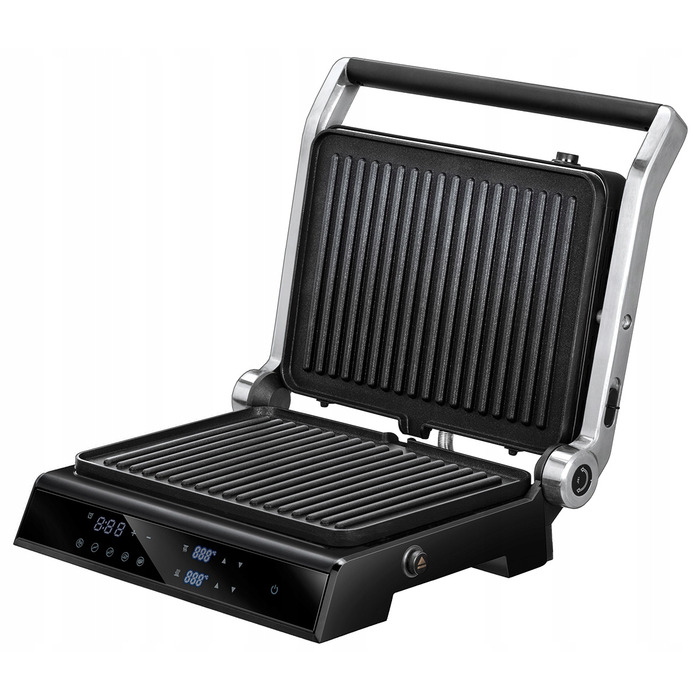 Електричний гриль Sam Cook, чорний, 2200 Вт, з сенсорною панеллю
