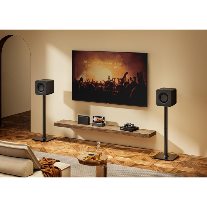 Підставка для колонок HALTERUNGSPROFI LSTSL4-B: металева, для сателітної акустики, пара (2 шт.), до 25 кг