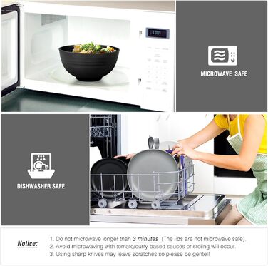 Набір посуду з PP | Легкий та незламний сервіз з 16 предметів для дітей та дорослих, тарілки, миски, чашки