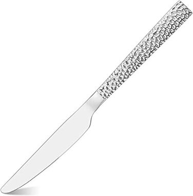Cutlery Set, HaWare 60-Piece Stainless Steel Cutlery Set with Knife, Fork, Spoon, Dinner Cutlery for 12 People, Hammered Handle Table Cutlery for Home/Party/Hotel/Restaurant, High-Gloss Polished & Dishwasher Safe