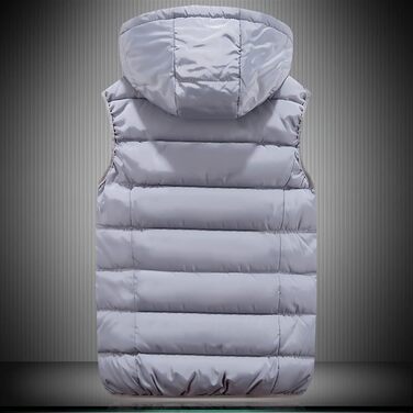 Чоловіча степкова жилетка GIBZ з капюшоном, без рукавів, для спорту та відпочинку, чорна, розмір XXL