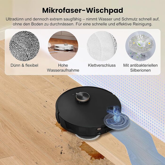 Набір аксесуарів для робота-пилососа Dreame L20 Ultra: 2 щітки, 6 мішків, 4 серветки, 4 фільтри HEPA, 4 бокові щітки, 1 щітка для очищення