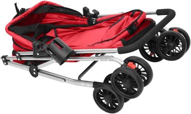 ВідаXL Кія для собак, складаний, 76x50x100 см, Оксфордська тканина, червоний