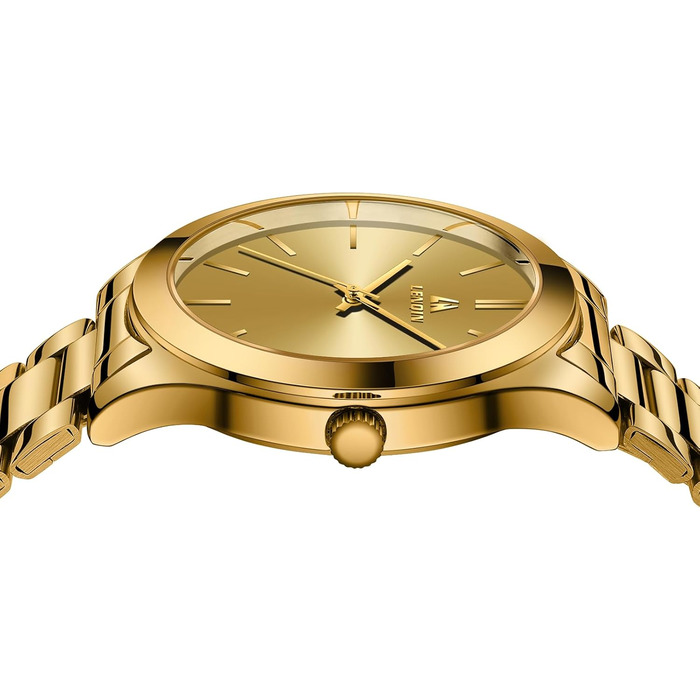 Чоловічий годинник LN LENQIN з вологозахистом, сталевий браслет, кварцовий механізм, аналоговий годинник для чоловіків, люкс, золотий