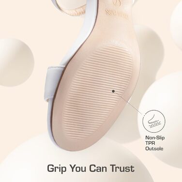 Жіночі босоніжки DREAM PAIRS на високій платформі, білі, 39 EU, з відкритим носком та блочними підборами