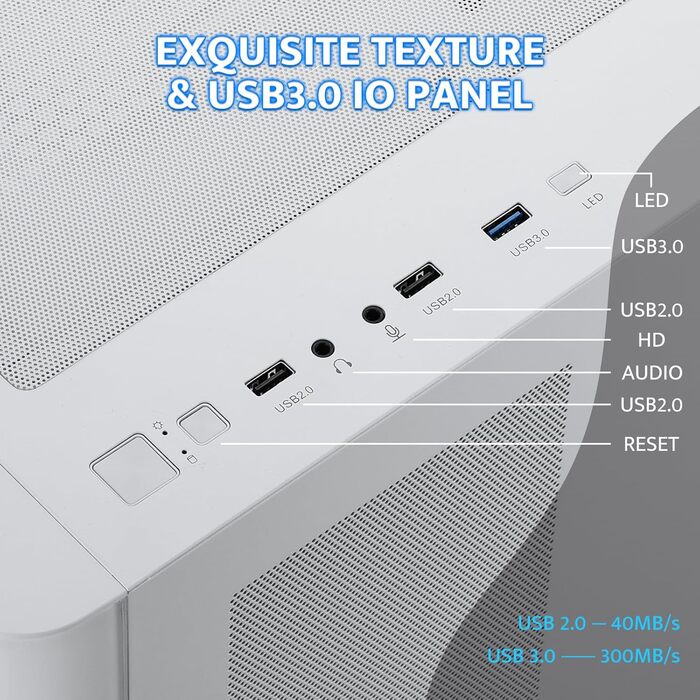 darkFlash ATX корпус для ігрового ПК з 4 ARGB вентиляторами, скло для повного огляду, 2 відсіки, Typ-C, підтримка 2x360 AIO, (DPW90)