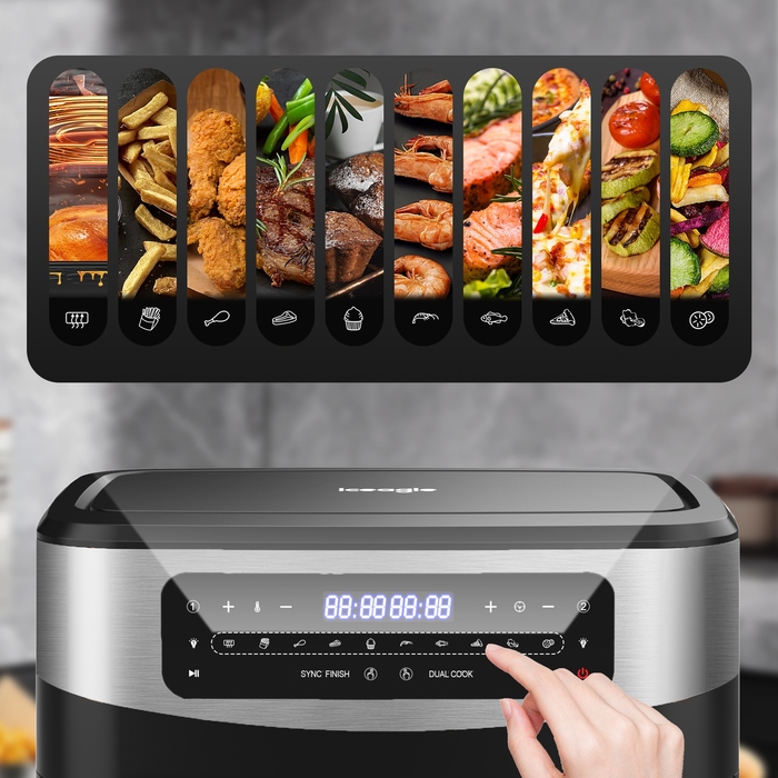 Аерофритюрниця Iceagle KDFO-5511DT 2600 Вт, 12 л