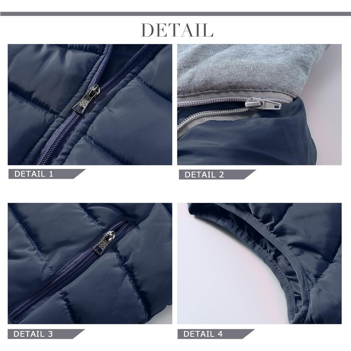 Чоловіча степкова жилетка YOUTHUP з капюшоном, тепла зимова жилетка для активного відпочинку, спортивна жилетка (XXL, Синій)