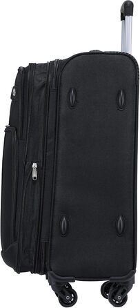 Набір валіз Beibye з тканини, ручний багаж 54см, з замком, червоний та чорний