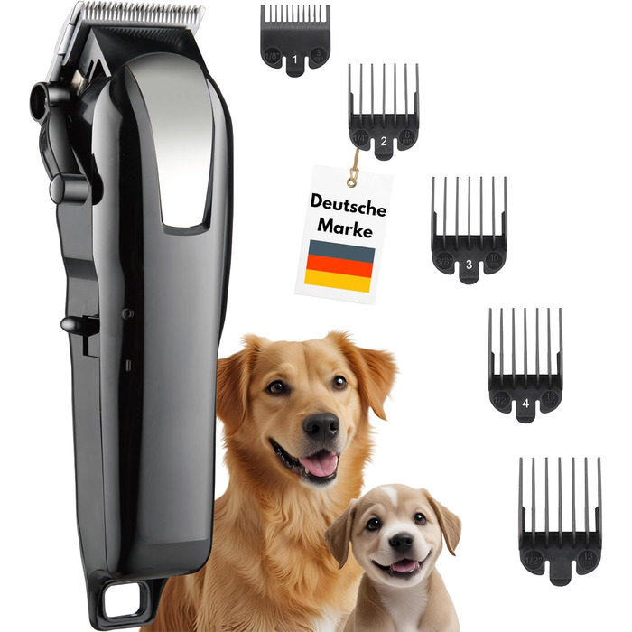 Професійна тиха машинка для стрижки собак, котів та коней – тримає щільне хутро. Машинка для стрижки собак, триммер, вистригувач. 3 години роботи від акумулятора