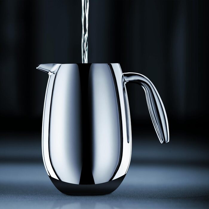 Френч-прес Bodum Columbia 1.5 л, подвійні стінки, нержавіюча сталь, матовий, для кави, можна мити в посудомийці
