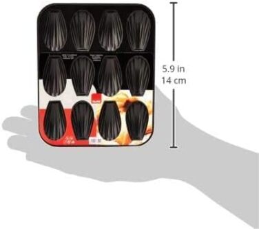 Форма для мафінів Ibili 820502 Moka Schwarz (12 мафінів) - 25,9 x 20,9 x 1,4 см