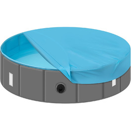 Басейн для собак великих порід EUGAD 120x30 см з кришкою. ПВХ басейн для плавання собак, антиковзаюча поверхня