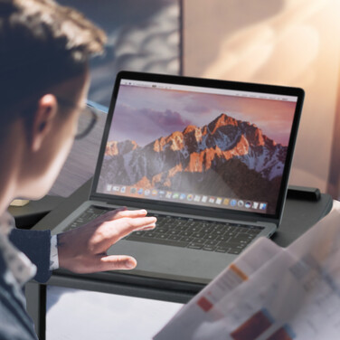 Relaxdays Adjustable Laptop Table with Wheels