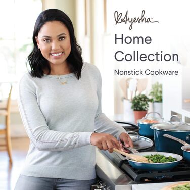 Набір кухонного посуду Ayesha Curry Home Collection, 9 предметів, антипригарне покриття, колір Twilight Blaugrün