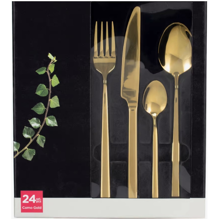 Набір столових приборів Ambition Como, 24 предмети, золотисті