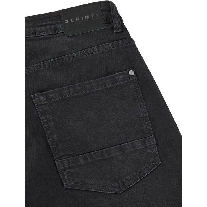 Чоловічі джинси Denimfy Stretch Straight Fit DFMiro, бавовна, блакитні, чорні, сірі, розміри 30-40 / 32L-36W