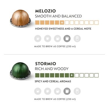 Капсули для кави Nespresso Vertuo Line - Найкращі продавці: Stormio, Odacio, Melozio (30 капсул)