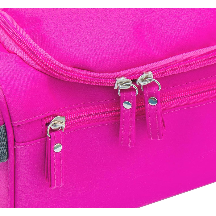 Сумка для туалетних аксесуарів у подорожі для чоловіків та жінок. Сумка-органайзер для косметики з можливістю підвішування (Рожева)