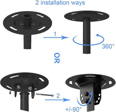 Suptek Adjustable TV Wall Mount for LCD LED Plasma Flat Screens - Tilting & Swivel (23-43 inch)