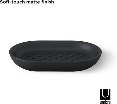 Миска для мила Umbra Junip, чорна, овальна