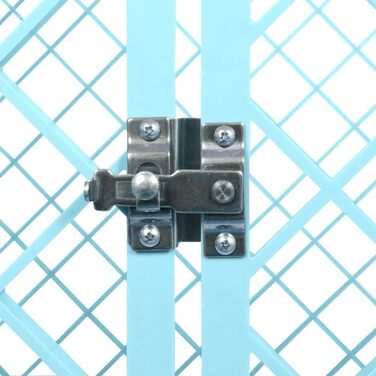 Клітка для цуценят Iris Ohyama з 4 панелями та замикаючоюся дверима, H60см, Блакитна. Підходить для собак та котів, для використання в приміщенні та на вулиці.