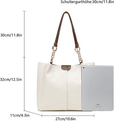 Сумка жіноча Unisoul Shopper - елегантна сумка через плече з екошкіри для офісу та подорожей, чорна