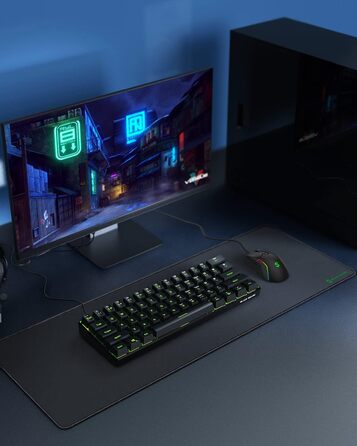 Кисмет Black Shark Gaming Pad XL Manta P3 900x400 мм, чорний