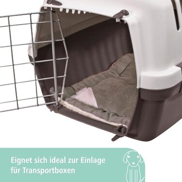 Подушка для собак та котів Kerbl Cleo, 2 шт., сіра, 48 x 29 x 3 см, м'який плюш/велюр, для переносок