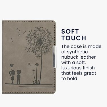 Чохол kwmobile для Tolino Vision 1/2/3/4 HD - з штучної шкіри, дизайн 