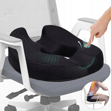 Ергономічна ортопедична подушка для сидіння з ефектом пам'яті (Memory Foam)
