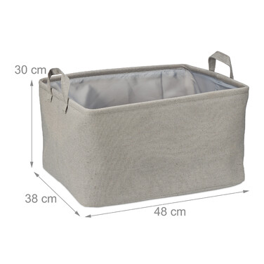 Relaxdays Storage Basket with Handles