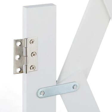 Захисне ворота для собак Relaxdays, висувне до 108,5 см, бамбук, для захисту сходів та дверей, біле