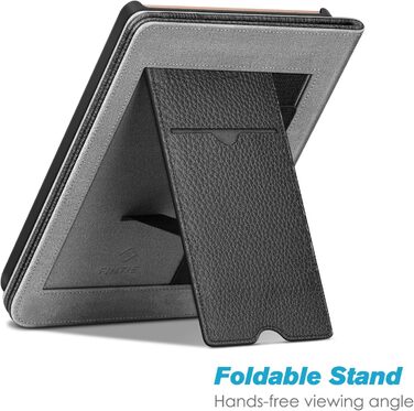 Чохол Fintie для Pocketbook Touch HD 3 / Touch Lux 5/4 / Basic Lux 4/3/2 та Pocketbook Color: з підставкою, кишенями для карток, петлею та авто-ввімкненням/вимиканням (Чорний)