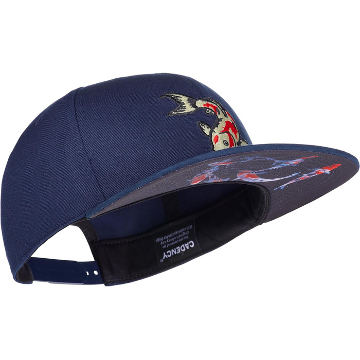 Кепки Snapback Cadency® для чоловіків та жінок, унікальні тематичні кепки, бейсболки з прямим козирком, регульовані, теплі зимові - темно-зелені (Кої, Navy)