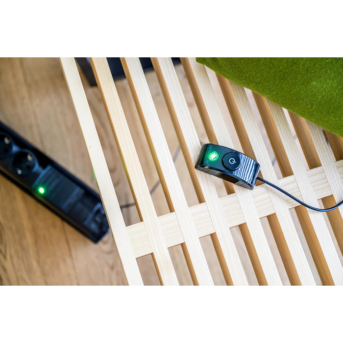 Бренненштуль Primera-Tec Comfort Switch Plus мережевий фільтр 7-портовий з захистом від перенапруги (2м кабель, вимикач та RJ-11), чорний, з ручним/ножним вимикачем