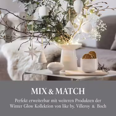 Like. Villeroy & Boch Winter Glow 23.5x8.5x20.5 cm (Donut Candle Holder)