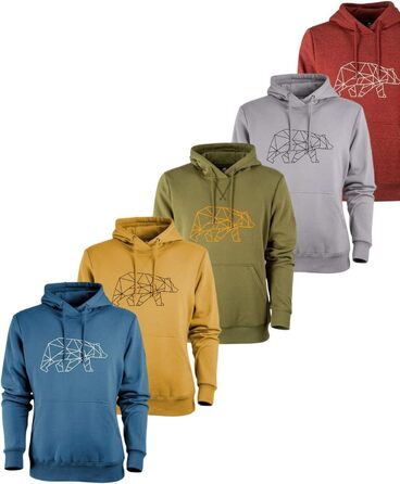 Чоловіча толстовка FORSBERG Pettarson з ведмежим логотипом | Скандинавський стиль | Коллекція на всі сезони | Для відпочинку, роботи, активного відпочинку | Жовтий