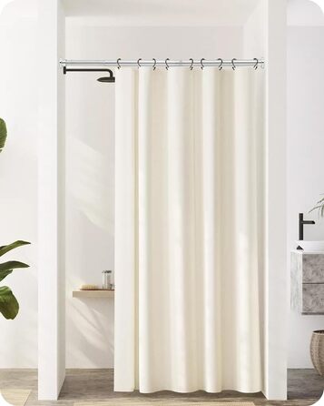 Штанга для душу з нержавіючої сталі без свердління, телескопічна, 70-195 см, срібна