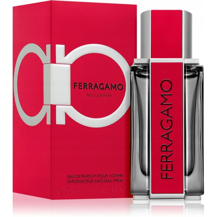 Чоловіча парфумована вода Salvatore Ferragamo Ferragamo Red, шкіряний аромат, 50 мл