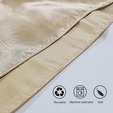 Kalopro 12-Piece Gold Cloth Napkins, Satin Gold Table Napkins, 20x20 inches (50.8x50.8 cm), Washable, Polyester, Reusable Napkins, Fabric for Wedding, Party, Christmas, Table Decoration (Gold)