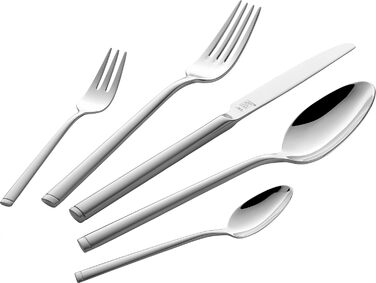 ZWILLING Senses Cutlery Set, 68-Piece, For 12 People, 18/10 Stainless Steel/High-Quality Blade Steel, Matted, Plastic Free